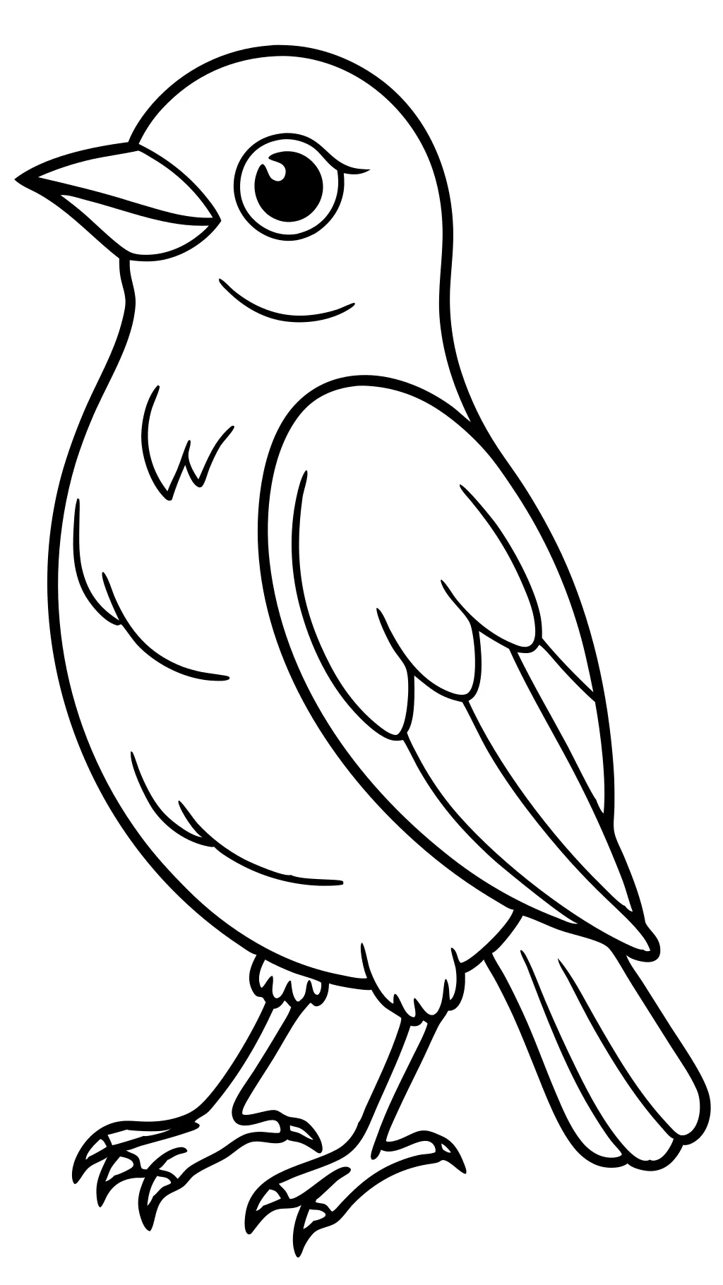 easy bird coloring pages